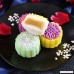 Yaonow 6 Rose Flower Stamps Moon Cake Mold Mid-Autumn Festival Mooncake Mold Hand Pressure Mould DIY Cake Decoration Tool Mould Round Mooncake Mold Tool 50g DIY - B07GL1YD94